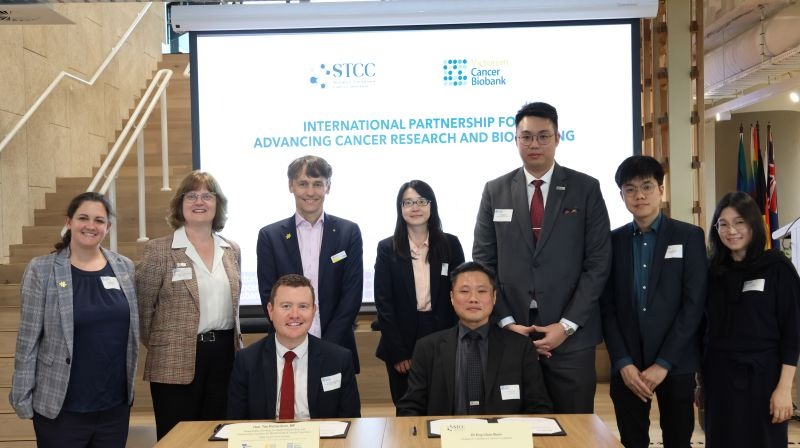 STCC signed a collaborative agreement with Victorian Cancer Biobank